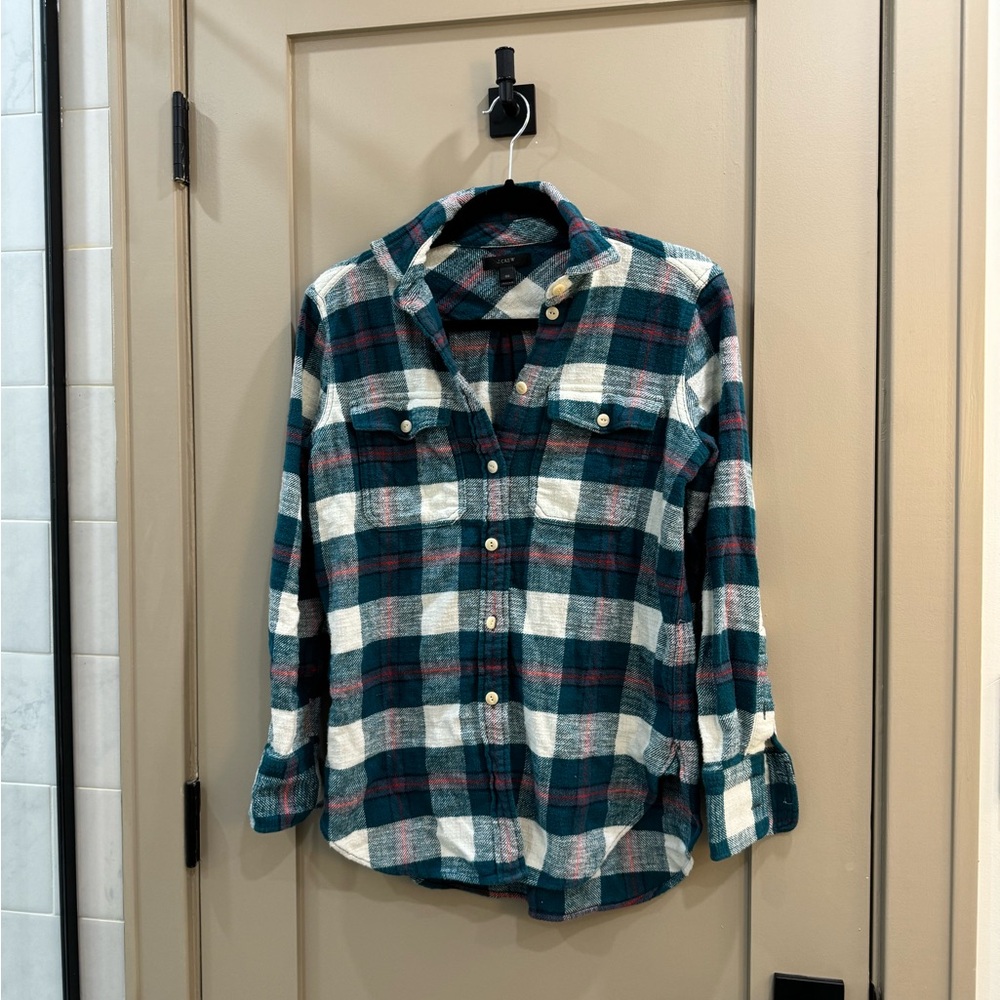 Jcrew Check Shirt-Jacket - 00